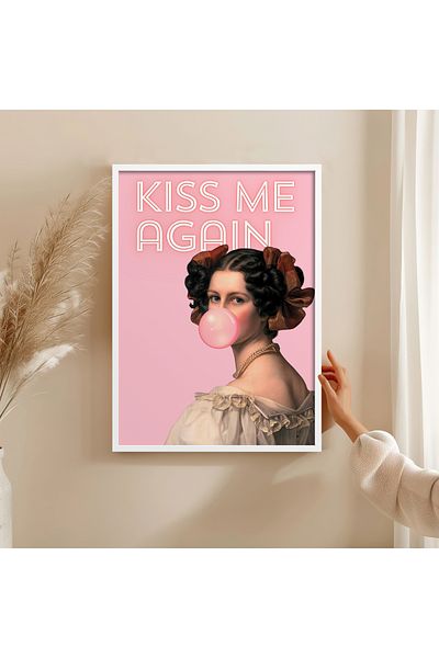 HOMEPACK Single Wooden Framed Painting One Piece Poster Painting Tk/Exclusive010
