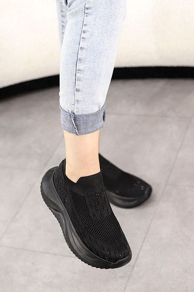 Mamito Ayakkabı DM 707 Pantofi sport tricotaj cu detalii de piatră