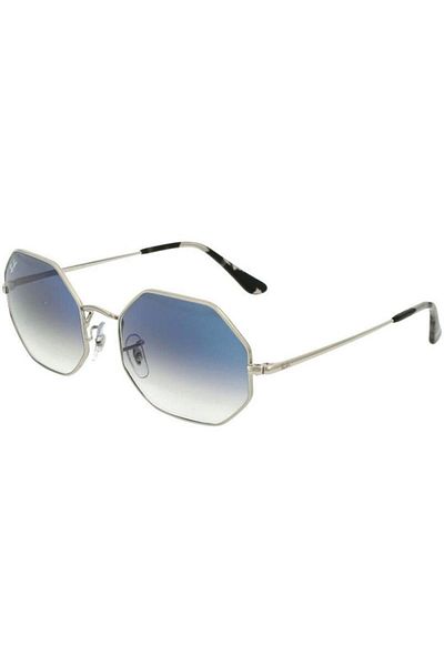 Ray-Ban Ray-Ban Octagon RB1972 9149/3F – ​​Sunglasses, Silver, Blue Gradient Lenses, Size 54