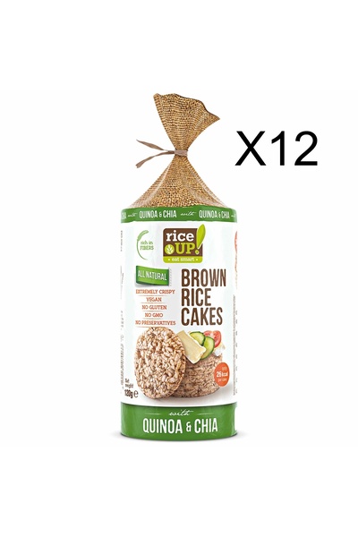 Rice Up 12 Adet Glutensiz Quinoa ve Chia'lı Pirinç Patlağı 120g