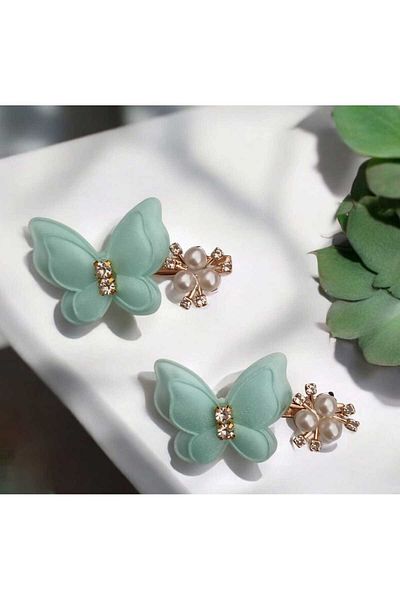 gigigiyim Pearl Detailed Women's Butterfly Clamp Buckle
