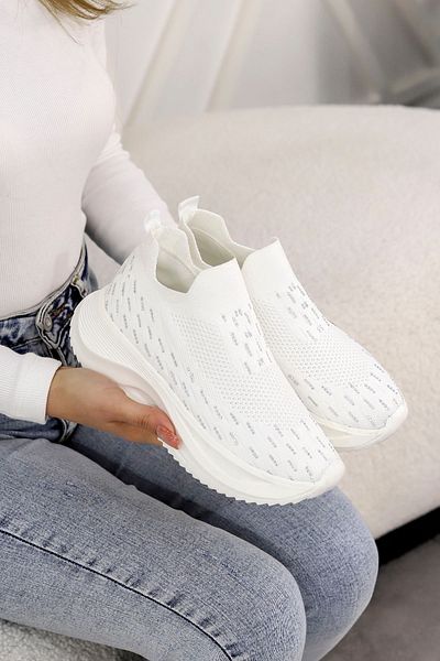 Mamito Ayakkabı DM 707 Pantofi sport tricotaj cu detalii de piatră