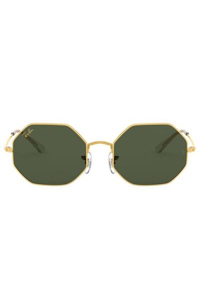 Ray-Ban Ray-Ban Octagon RB1972 9196/31 – Ochelari de soare, Auriu, Lentile G-15 Verde, Mărime 54