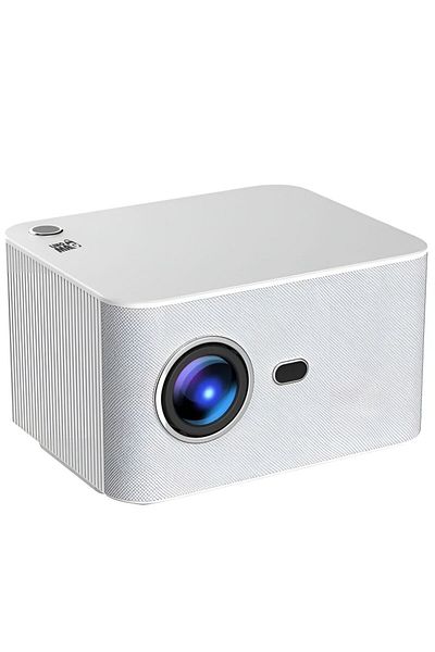 Linomag Smart Video Projector Linomag®, 4K/1080P, 350 ANSI, Android 11, WiFi, BT, Speaker, White/Gray