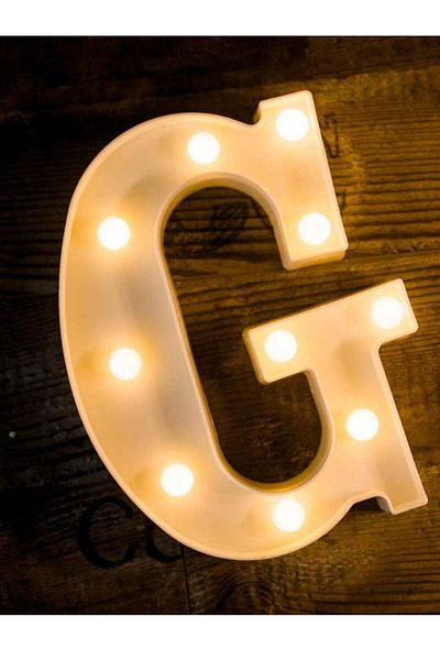 Generic Vitacelli Alphabet LED Letter Lights Light Up Plastic Letters Standing Hanging G