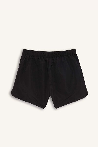 DeFacto T5639 Black -Fall in Love Regular Fit Swim Shorts