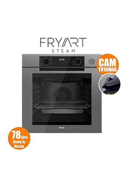 Ferre STEAMART-FRYART-SILENTART Serisi Gri Set (ED078 + QEP64CPR +D065-SA ) - Döküm Izgara / 67 cm O