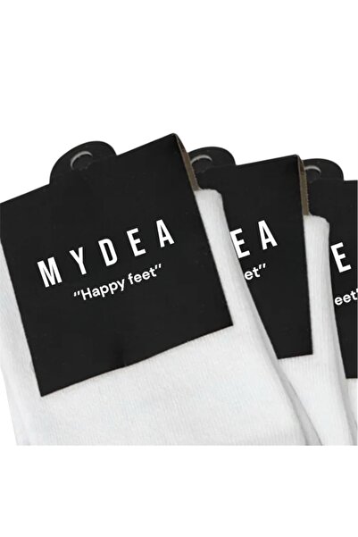myDea 4 Πακέτο myDea White Socks Daily Sports Socks 02119