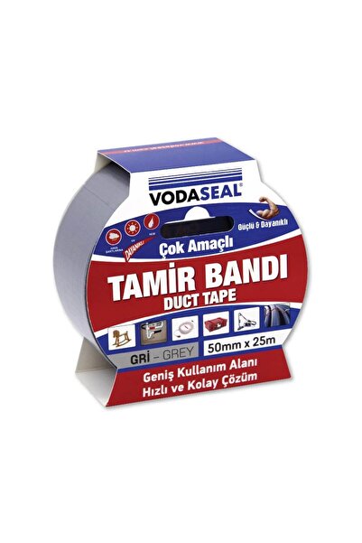 Vodaseal Duct Tape Çok Amaçlı Tamir Bandı 50mmx25mt Gri