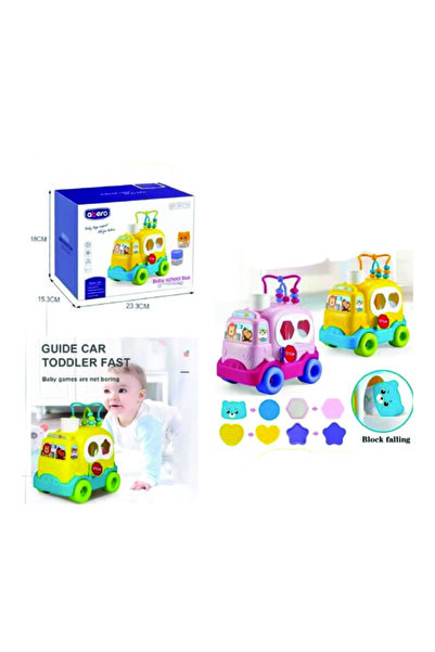 Other Educational School Bus Toy with Maze and Geometric Shapes – 24 Pieces