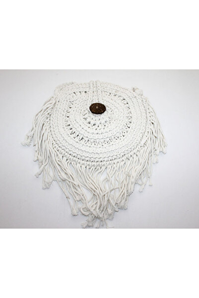 RiverWorld Λευκή πλεκτή τσάντα River World