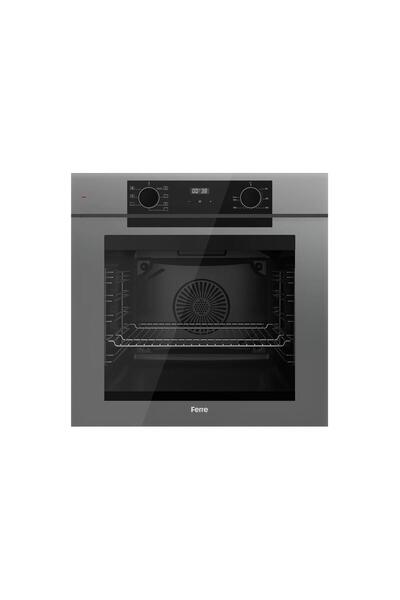 Ferre FRYART-SILENTART Serisi Gri Set (SC408-WFA + QEP63CPR +D082-SA ) - Döküm Izgara / 65 cm Ocak