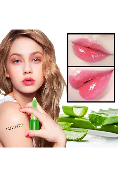 Linovit Tinted Lip Balm with Aloe Vera, Linovit®, Nourishing, Moisturizing, Color Changing, 1 piece