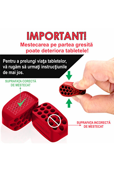 Linovit Jawline Exerciser Set Linovit®, 2pcs, 28kgf, Facial Muscle Toner, Food-Grade Silicone, Red