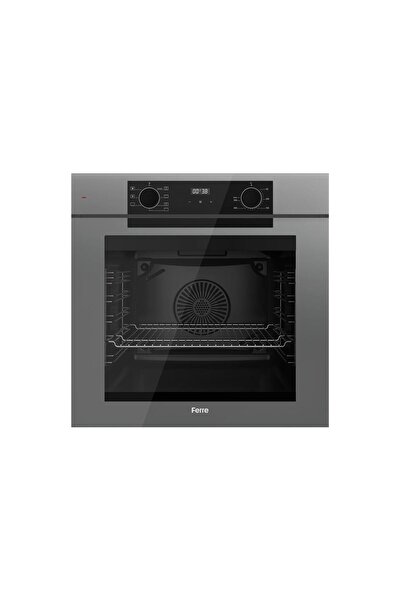 Ferre FRYART Serisi Gri Set (SS038 + QEP63CPR +D079 ) - Döküm Izgara / 75 cm Ocak