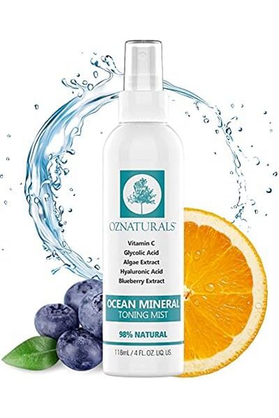 Natural OZNaturals Facial Toner- This Natural Skin Toner Contains Vitamin C, Glycolic Acid & Witch Hazel - A