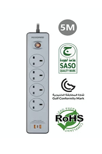 MOOGMAX "وصلة إيكو الذكية من موج ماكس – 4 أفياش، شحن سريع، وتصميم آمن بشهادات...