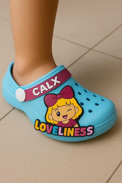 gigigiyim Loveliness Girl Printed Girl's Sandals-Slippers Mint