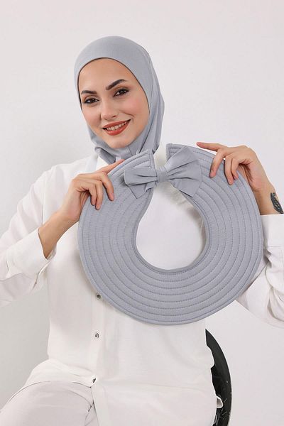 Aisha's Design 3-Piece Plug-In Bonnet, Visor and Hat Set Hijab, St-1P