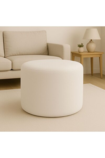YFY38 Kauçuk Dolgulu Yuvarlak Puf – 45x45x40 cm