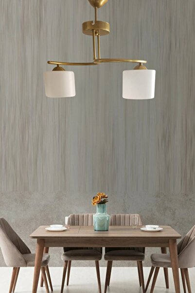 Ömür Avize melek dekoratif beyaz camlı avize