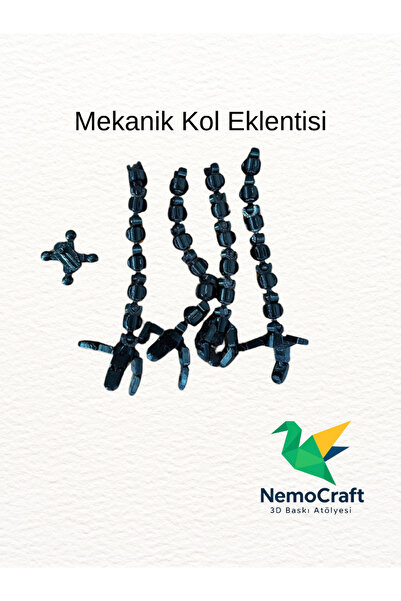 NemoCraft Lucky 13 Oynar Eklemli Robot Figür için Mekanik Kol Eklentisi Siyah(FİGÜR DAHİL DEĞİLDİR)