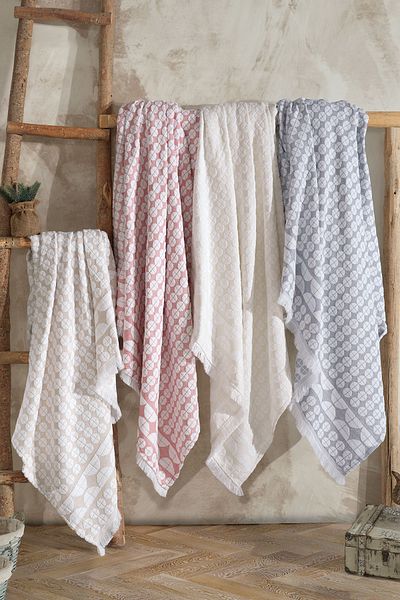 Elart Infinity Double Blanket (220X240 cm) Ecru
