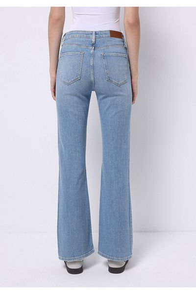 Colin's Pantaloni de damă Indigo Jean cu talie medie cu croiala normală