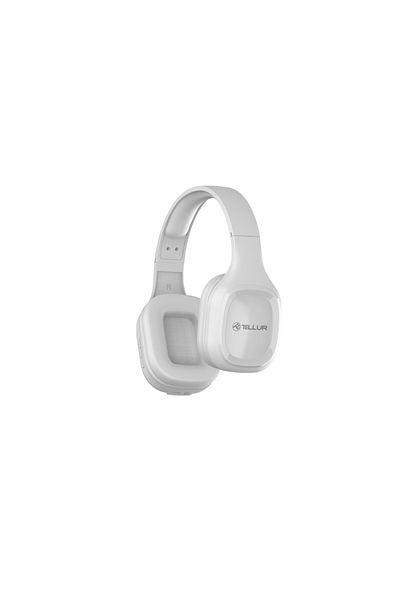 TELLUR Căști Bluetooth Pulse Over-ear, cu microfon, albe