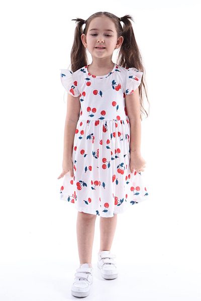 minitrends 3 Pieces 3-Piece Printed Lycra Girl's Dress Multi Color