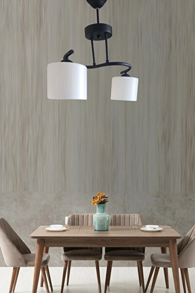 Ömür Avize melek dekoratif beyaz camlı avize