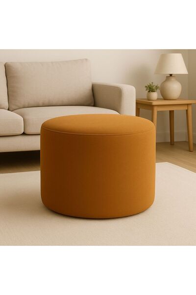 YFY38 Kauçuk Dolgulu Yuvarlak Puf – 45x45x40 cm