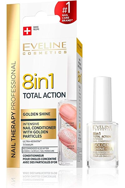 Eveline Cosmetics Golden Shine Intensive Nail Conditioner 8 In 1 Total Action...