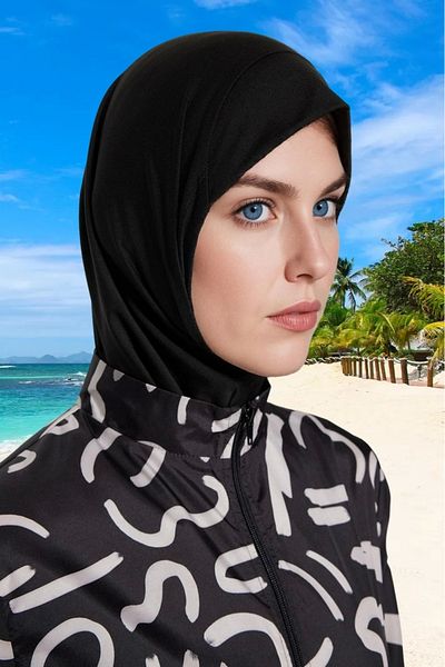 PayBuy Patterned Hijab Beach Wear Quick Dry Chlorine Resistant Special Design Summer Collection