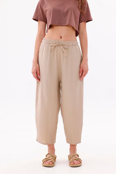 GENIUS STORE Women's Baggy Pants with Pockets Ayrobin Baggy Trousers Adjustable Elastic Waist Trousers Women'S-Baggy