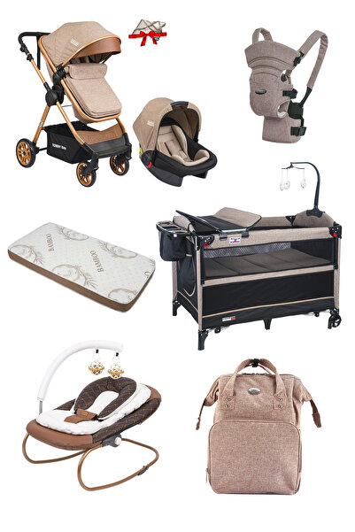 Calvin Baby 8 Parça Lüks Çeyiz Seti Travel Sistem Bebek Arabası,AnneYanı,AnaK...