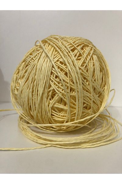 Selen Paper String 140 Gr Light Yellow Hand Knitting Strings