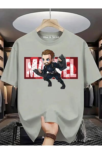 New Shine Μπλουζάκι με στάμπα Super Hero Captain America