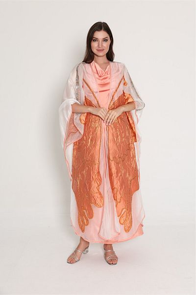 IKKXA Shimmer Bisht Design Jalabiya