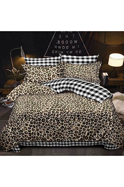 Patul Λεπτά σατέν κλινοσκεπάσματα, 2 άτομα, σεντόνι με λάστιχο, 6 τεμάχια #FE159