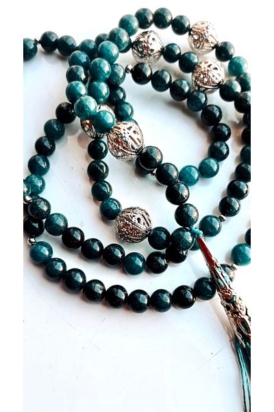 PİRAMİGO Apatite - Stone of Creativity 108 Mala Necklace