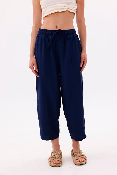 GENIUS STORE Women's Baggy Pants with Pockets Ayrobin Baggy Trousers Adjustable Elastic Waist Trousers Women'S-Baggy