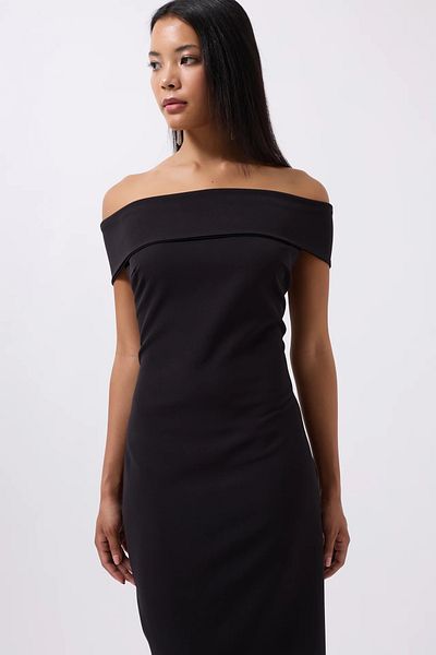 bayansepeti Nou sezon, fără bretele, cu umăr pliat, cu spatele decoltat, cu fermoar, rochie maxi pentru femei 52225079