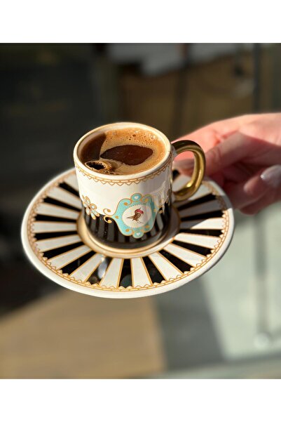 Onedekor Set of 6 Black Bird Soho Coffee Cups