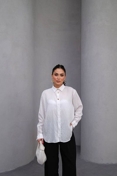 CONCEPTbyOkanGüler Gold Button Shirt-White - S