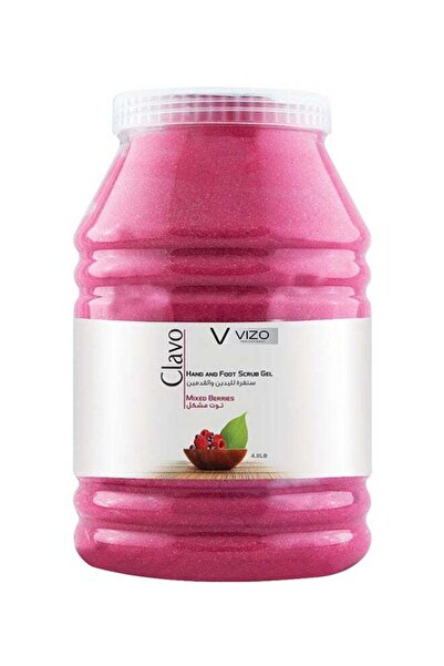 Vizo جل مقشر لليدين والقدمين من كلافو بنكهة التوت المختلط، 4.8 لتر