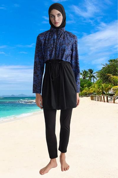 PayBuy Patterned Hijab Beach Wear Quick Dry Chlorine Resistant Special Design Summer Collection