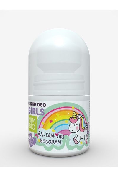 NIMBIO Natural Roll-On Deodorant for Girls - Green Apple Scent, 30ml - Nimbio Farmaceutics