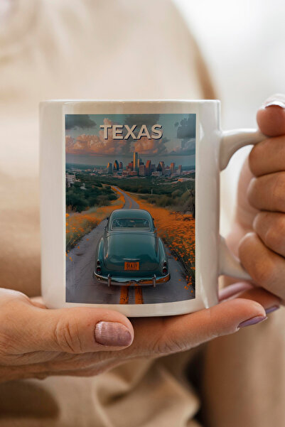 South Steel كوب مطبوع من تكساس