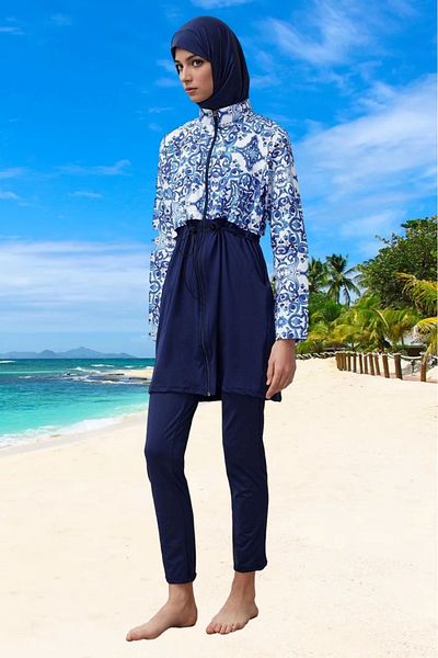 PayBuy Patterned Hijab Beach Wear Quick Dry Chlorine Resistant Special Design Summer Collection